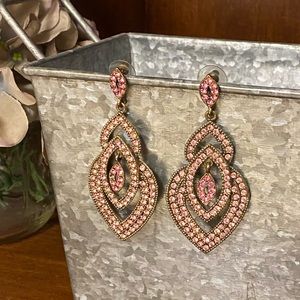Long dangle earrings costume jewelry